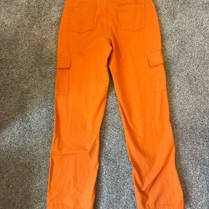 Sincerely Jules Vibrant Orange Cargo Pants